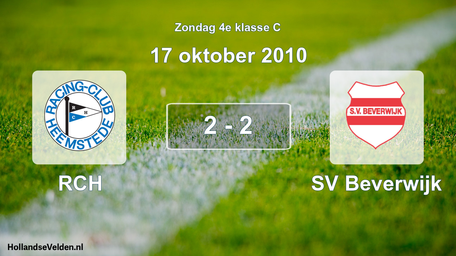 Total number of matches played: RCH - SV Beverwijk 2 - 2 (17 October 2010)