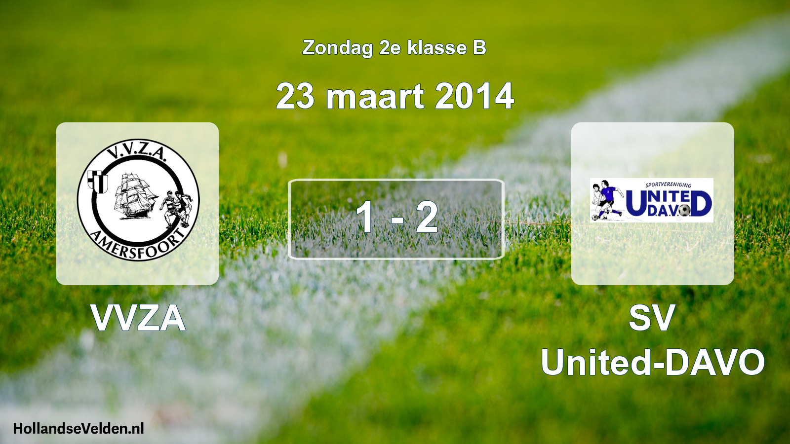 Total number of matches played: VVZA - SV United-DAVO 1 - 2 (23 March 2014)