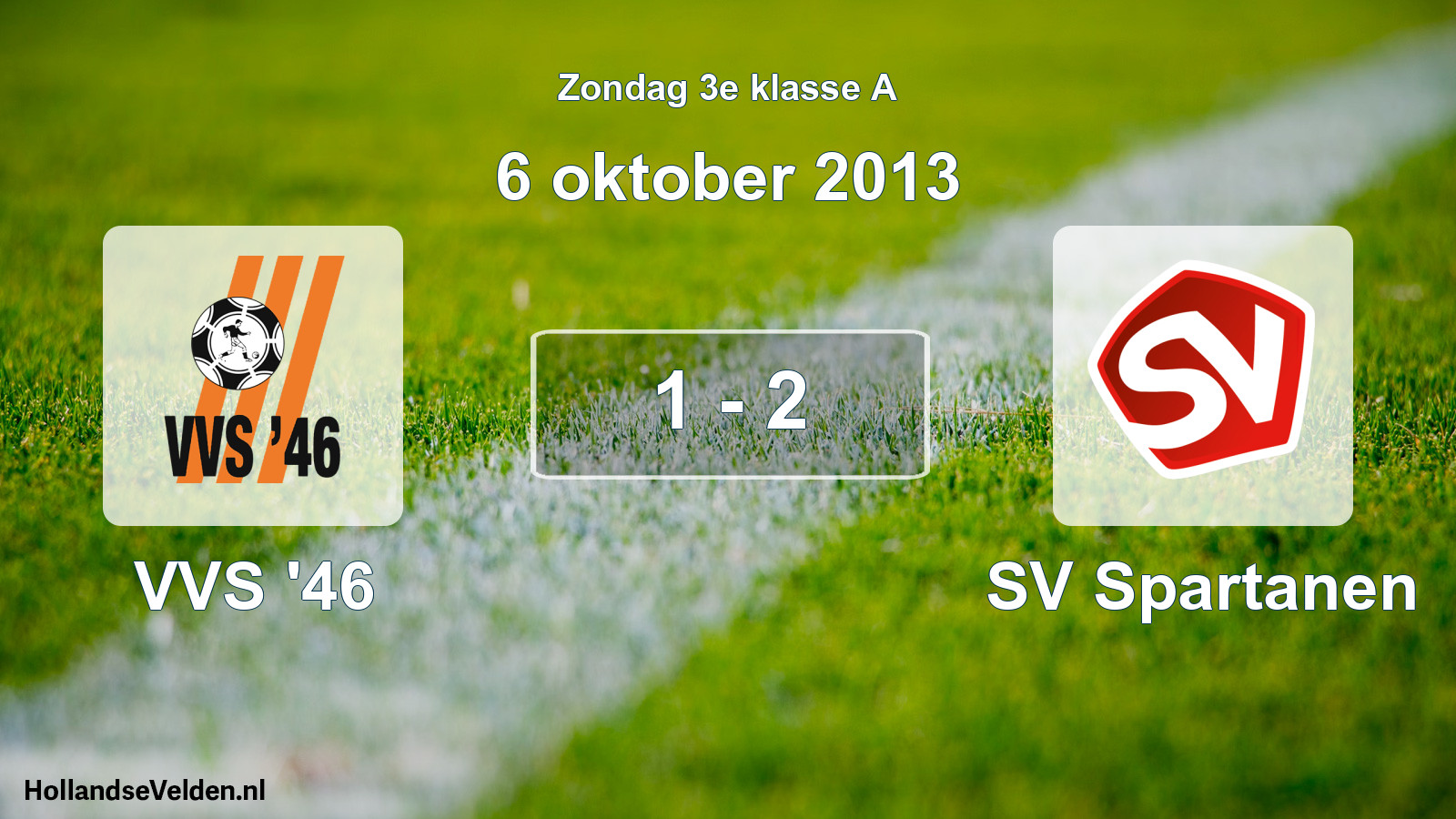 Total number of matches played: VVS '46 - SV Spartanen 1 - 2 (6 October 2013)