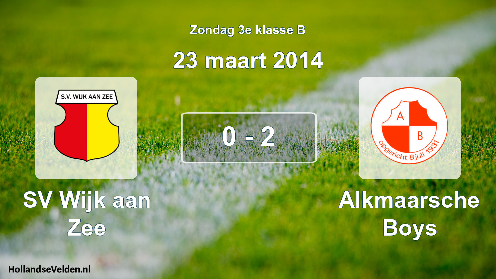 Total number of matches played: SV Wijk aan Zee - Alkmaarsche Boys 0 - 2 (23 March 2014)