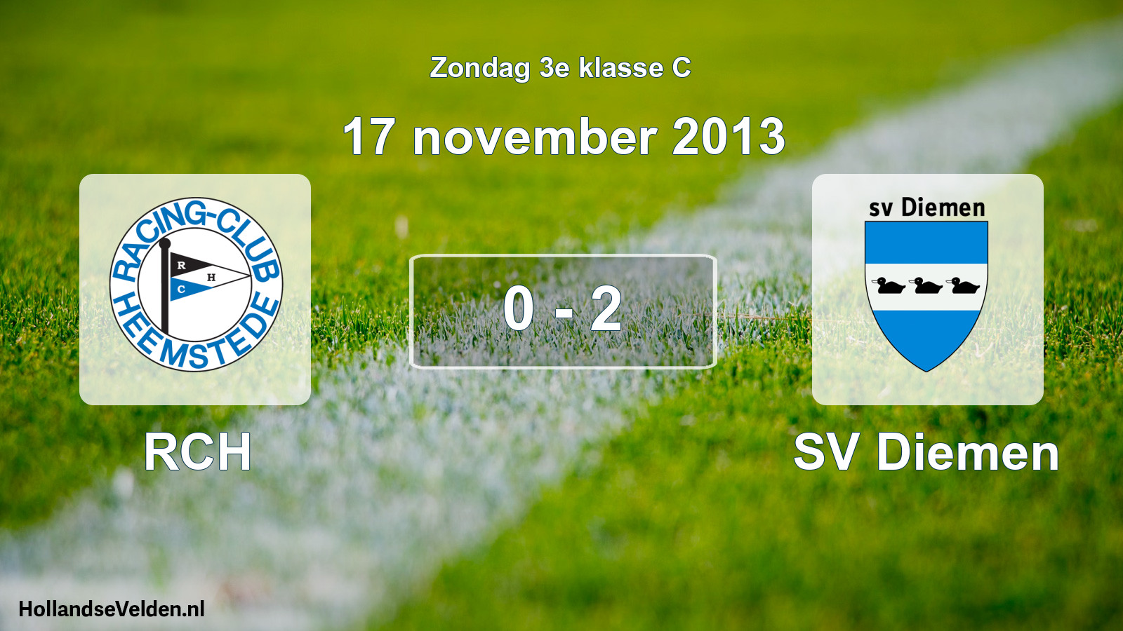 Total number of matches played: RCH - SV Diemen 0 - 2 (17 November 2013)