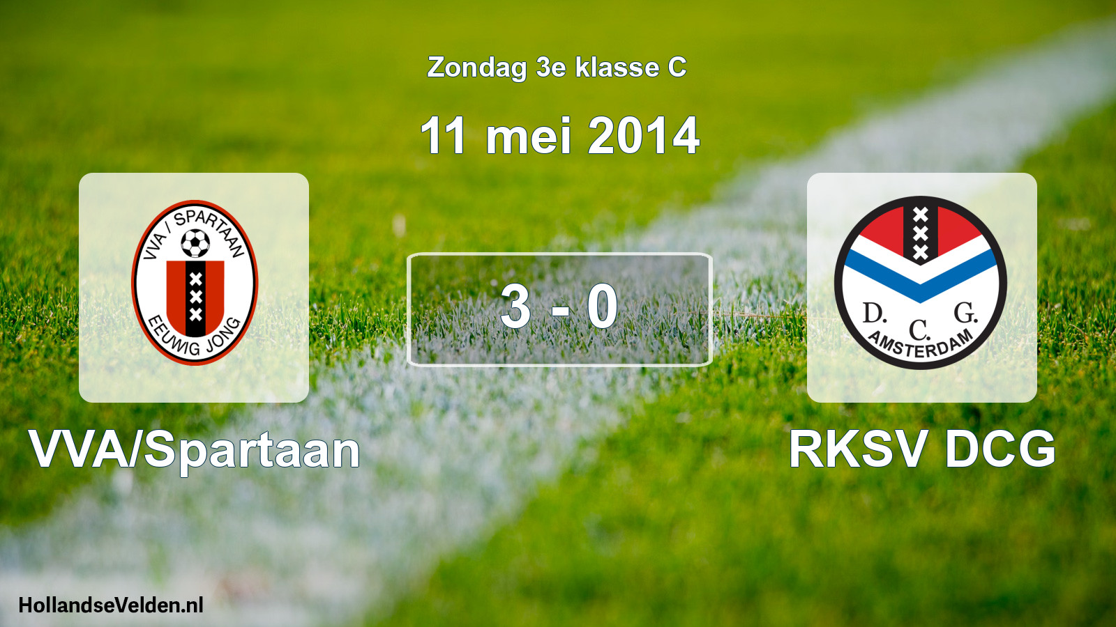 Total number of matches played: VVA/Spartaan - RKSV DCG 3 - 0 (11 May 2014)