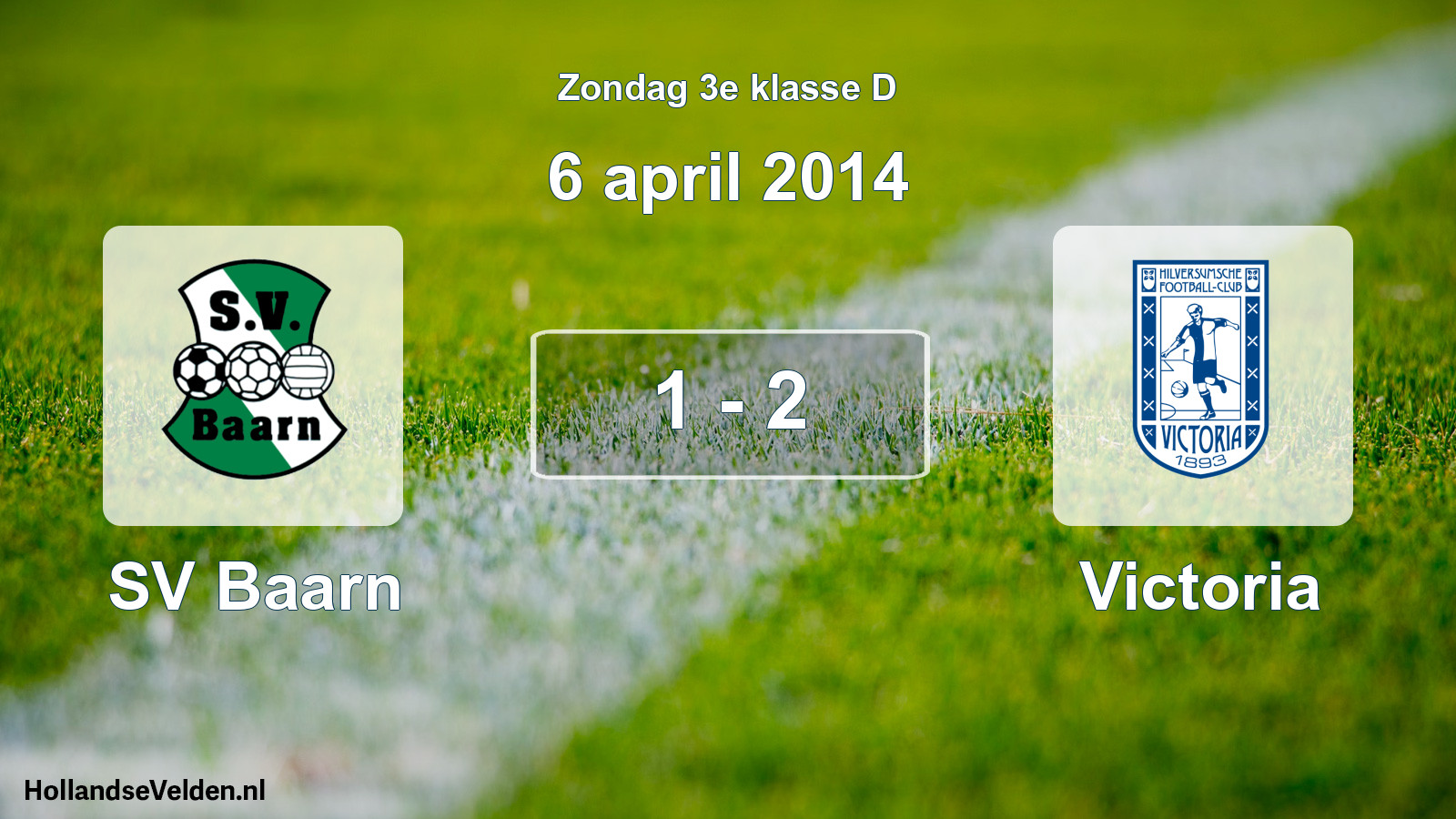 Total number of matches played: SV Baarn - Victoria 1 - 2 (6 April 2014)