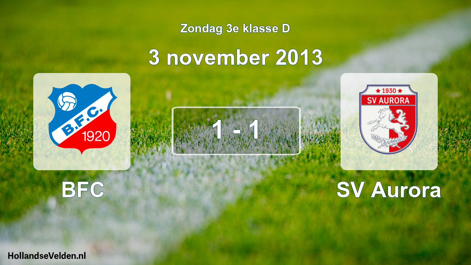 Total number of matches played: BFC - SV Aurora 1 - 1 (3 November 2013)