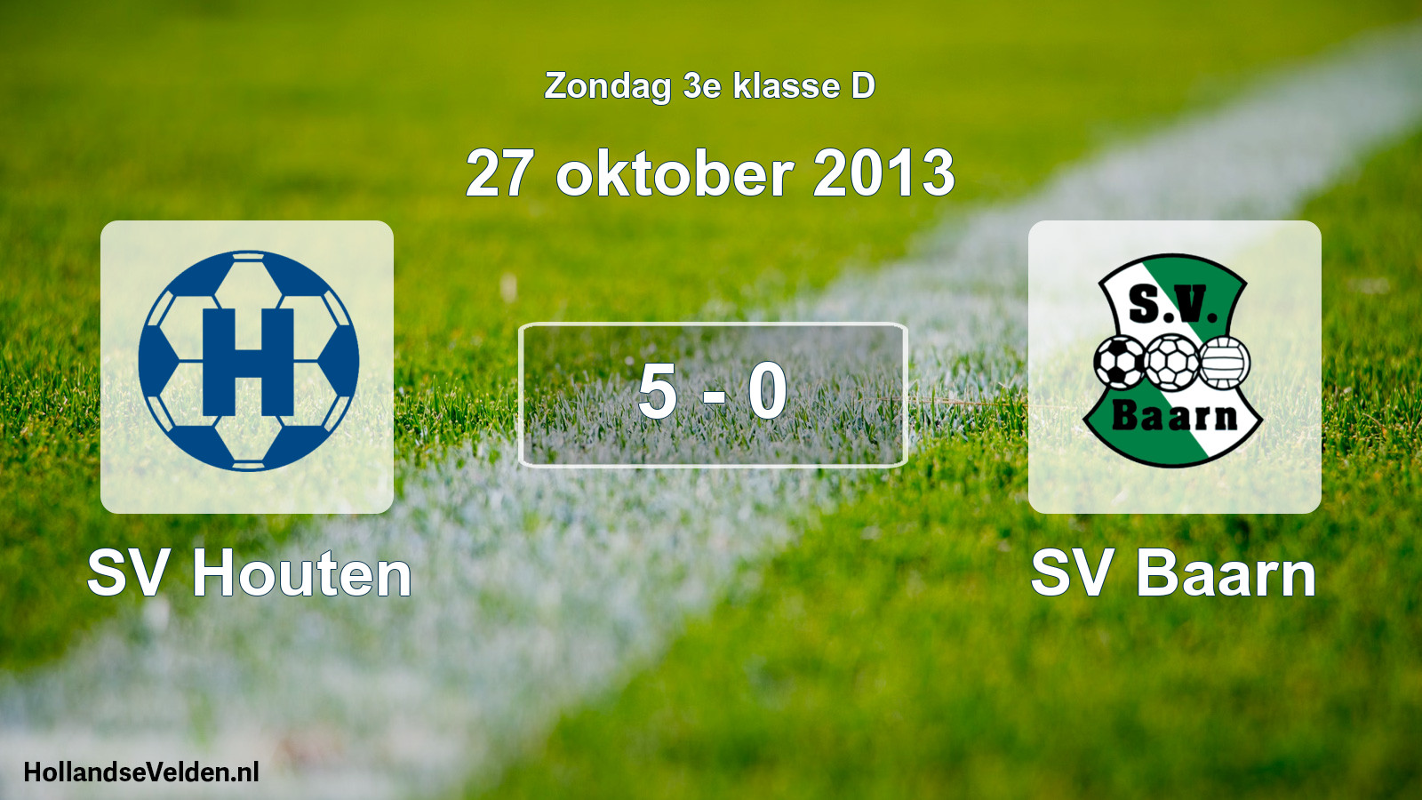Total number of matches played: SV Houten - SV Baarn 5 - 0 (27 October 2013)