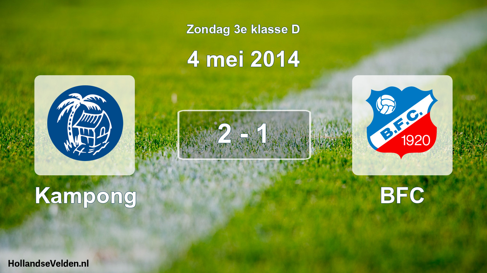 Total number of matches played: Kampong - BFC 2 - 1 (4 May 2014)