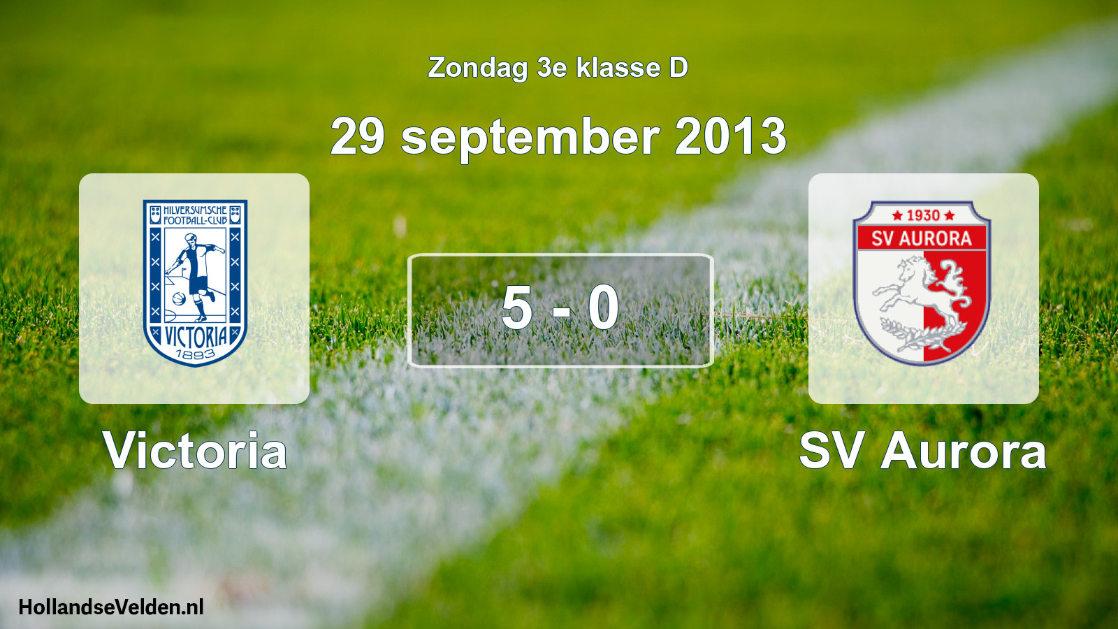 Total number of matches played: Victoria - SV Aurora 5 - 0 (29 September 2013)