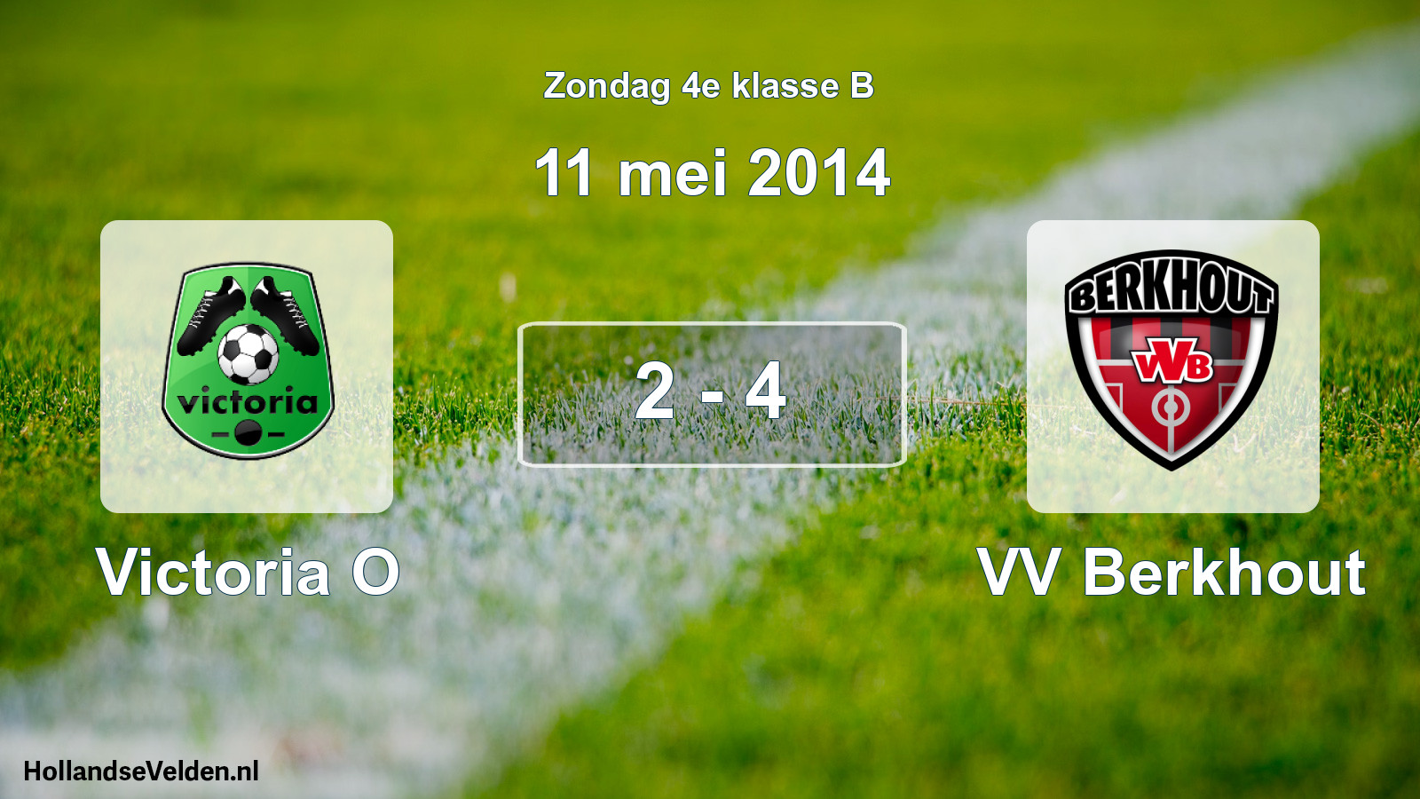 Total number of matches played: Victoria O - VV Berkhout 2 - 4 (11 May 2014)