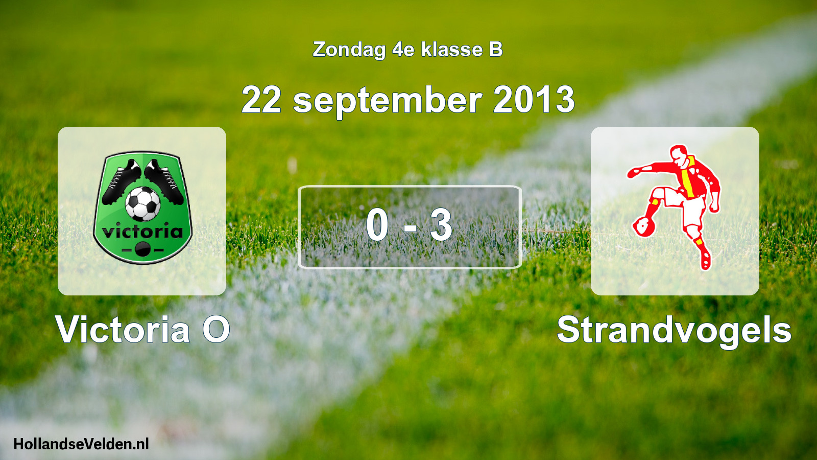 Total number of matches played: Victoria O - Strandvogels 0 - 3 (22 September 2013)
