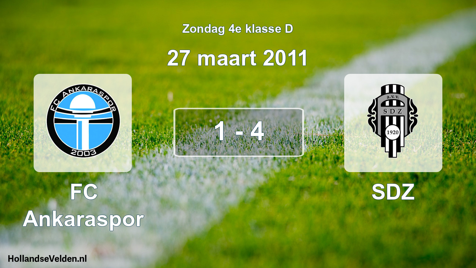 Total number of matches played: FC Ankaraspor - SDZ 1 - 4 (27 March 2011)