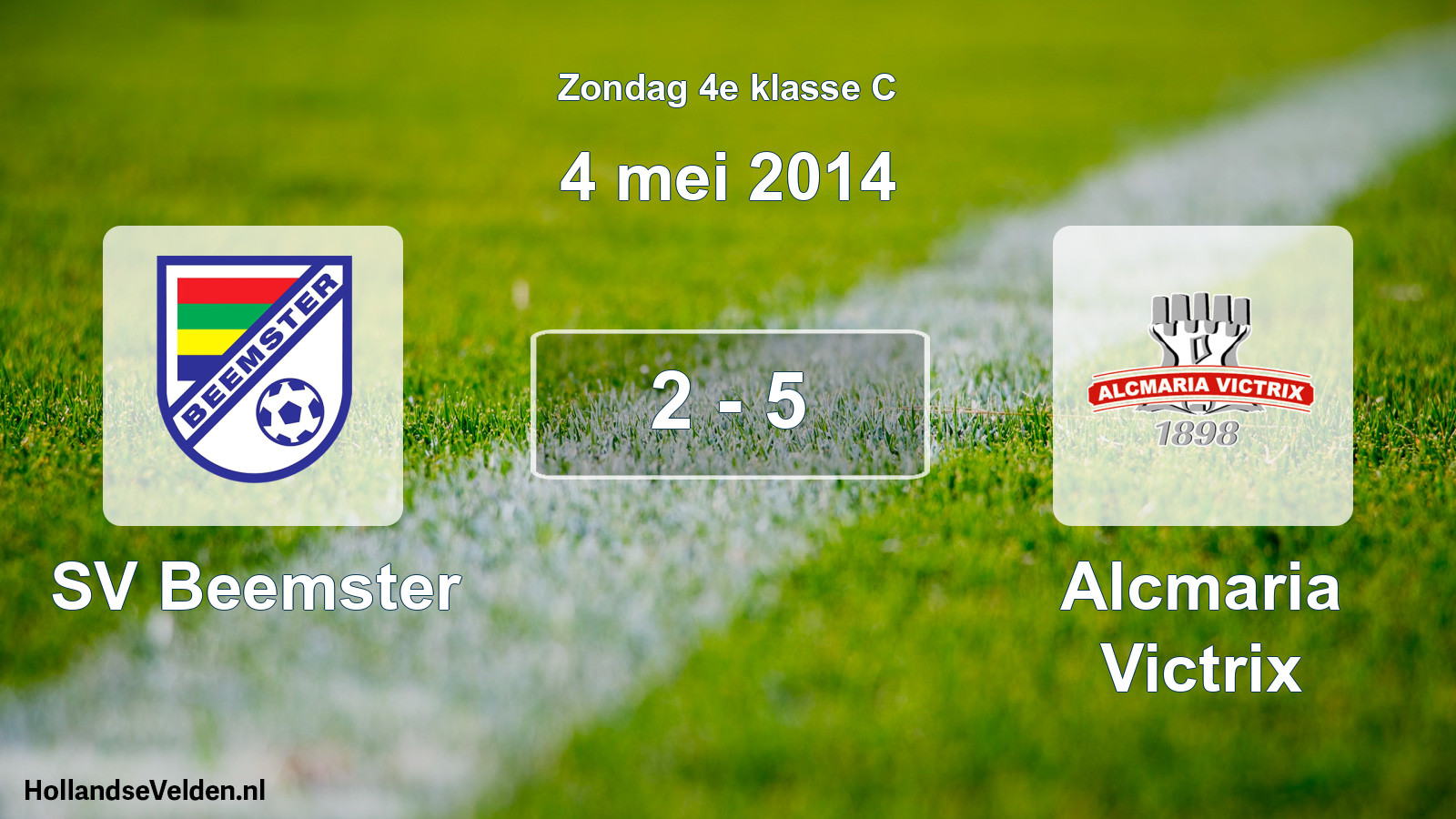 Total number of matches played: SV Beemster - Alcmaria Victrix 2 - 5 (4 May 2014)