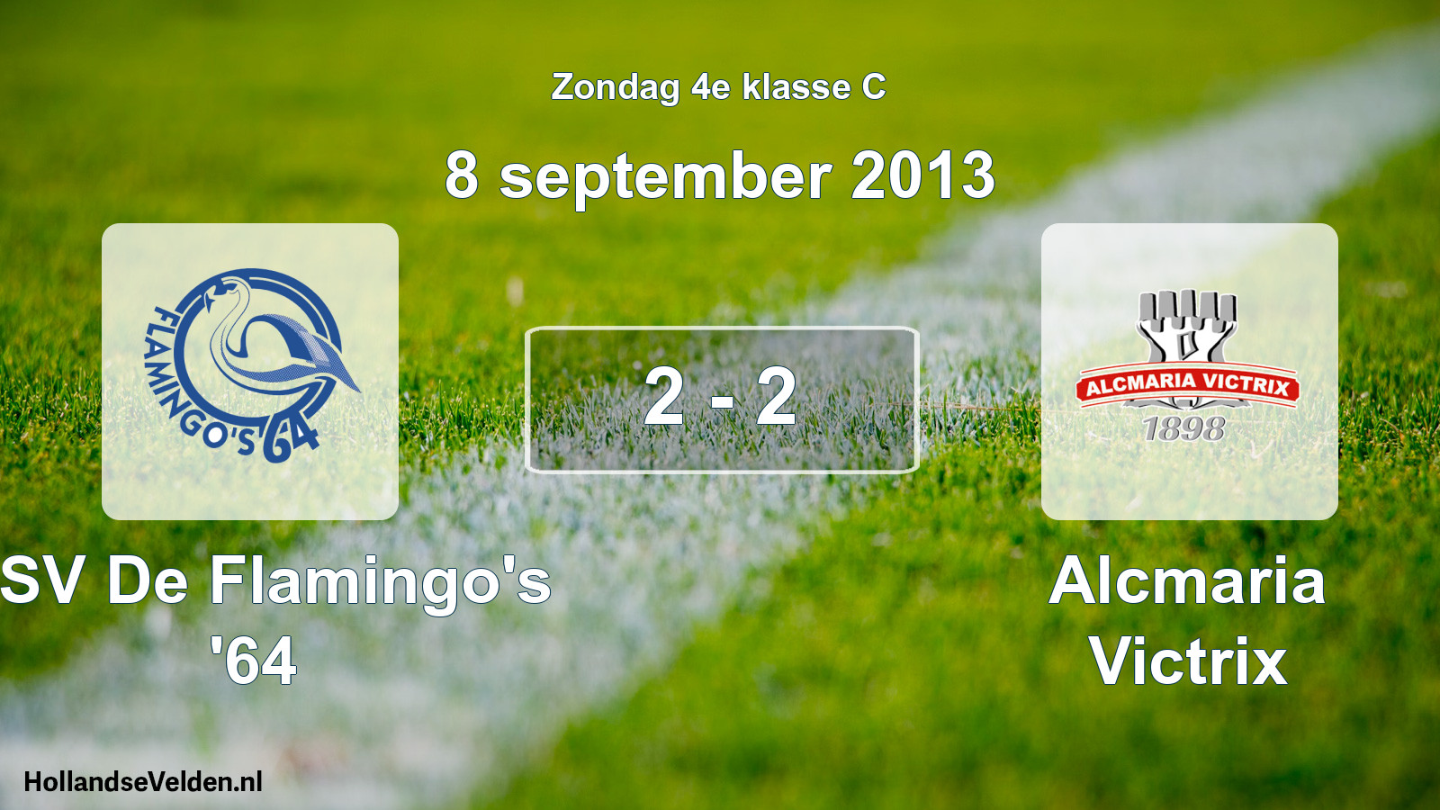Total number of matches played: ASV De Flamingo's '64 - Alcmaria Victrix 2 - 2 (8 September 2013)