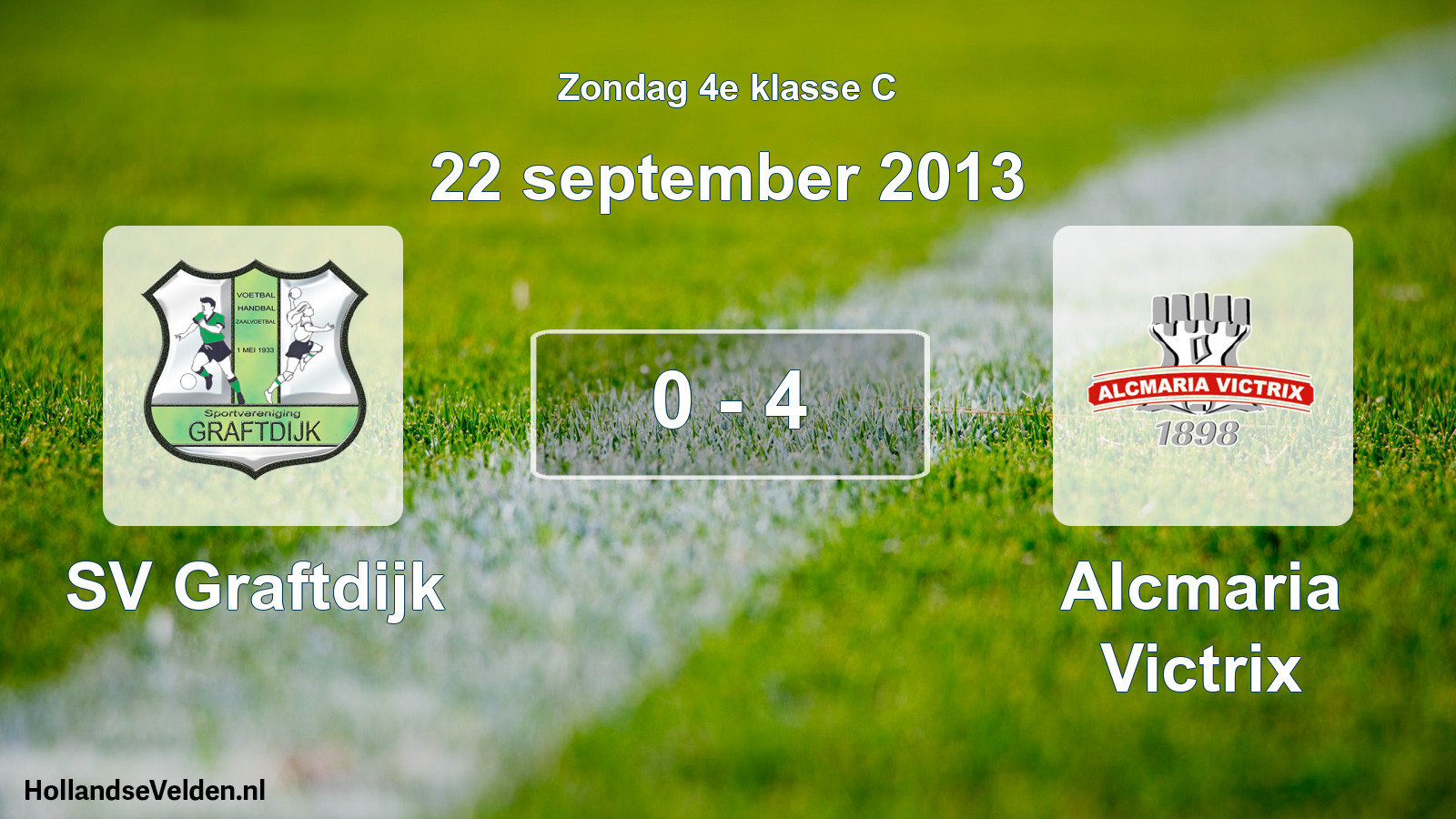 Total number of matches played: SV Graftdijk - Alcmaria Victrix 0 - 4 (22 September 2013)