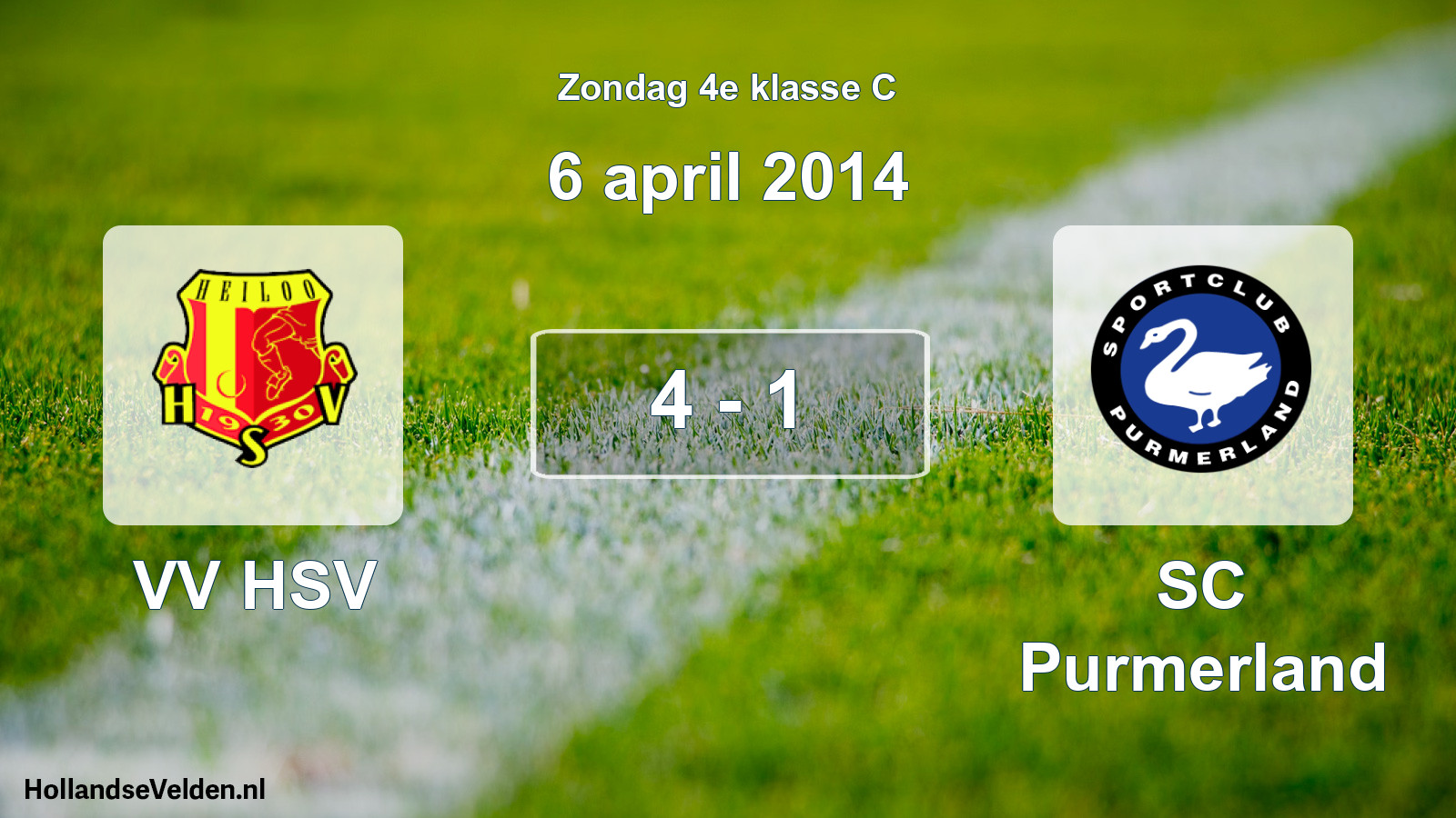 Total number of matches played: VV HSV - SC Purmerland 4 - 1 (6 April 2014)