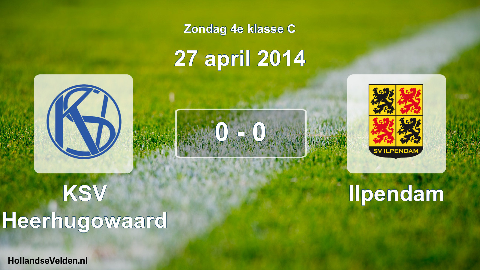 Total number of matches played: KSV Heerhugowaard - Ilpendam 0 - 0 (27 April 2014)