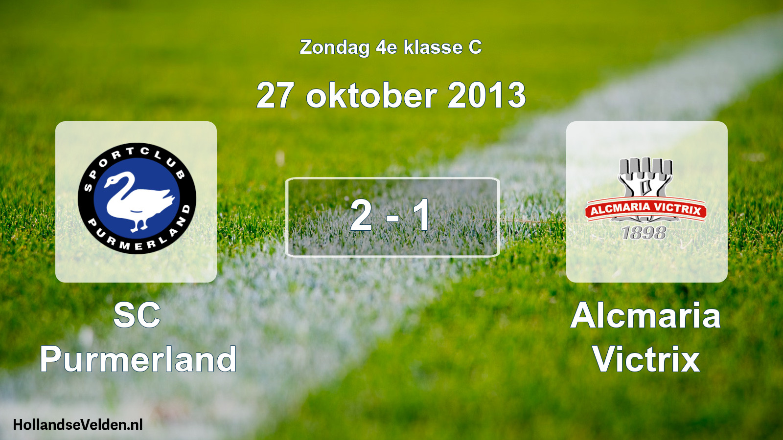 Total number of matches played: SC Purmerland - Alcmaria Victrix 2 - 1 (27 October 2013)