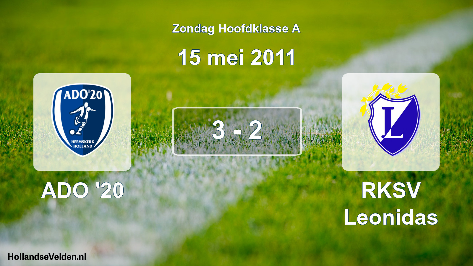 Total number of matches played: ADO '20 - RKSV Leonidas 3 - 2 (15 May 2011)