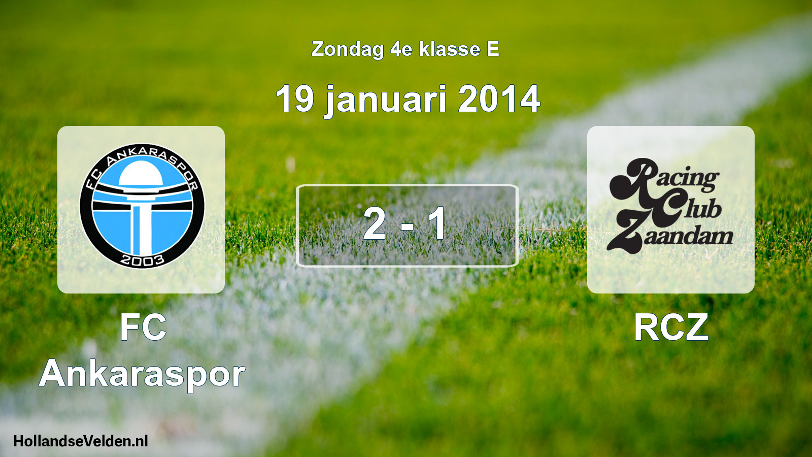 Total number of matches played: FC Ankaraspor - RCZ 2 - 1 (19 January 2014)