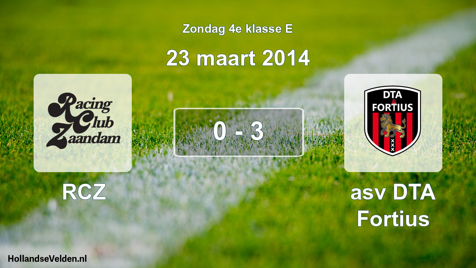 Total number of matches played: RCZ - asv DTA Fortius 0 - 3 (23 March 2014)