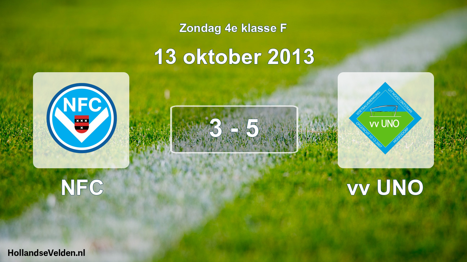 Total number of matches played: NFC - vv UNO 3 - 5 (13 October 2013)