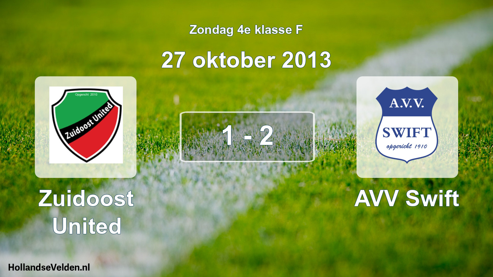 Total number of matches played: Zuidoost United - AVV Swift 1 - 2 (27 October 2013)
