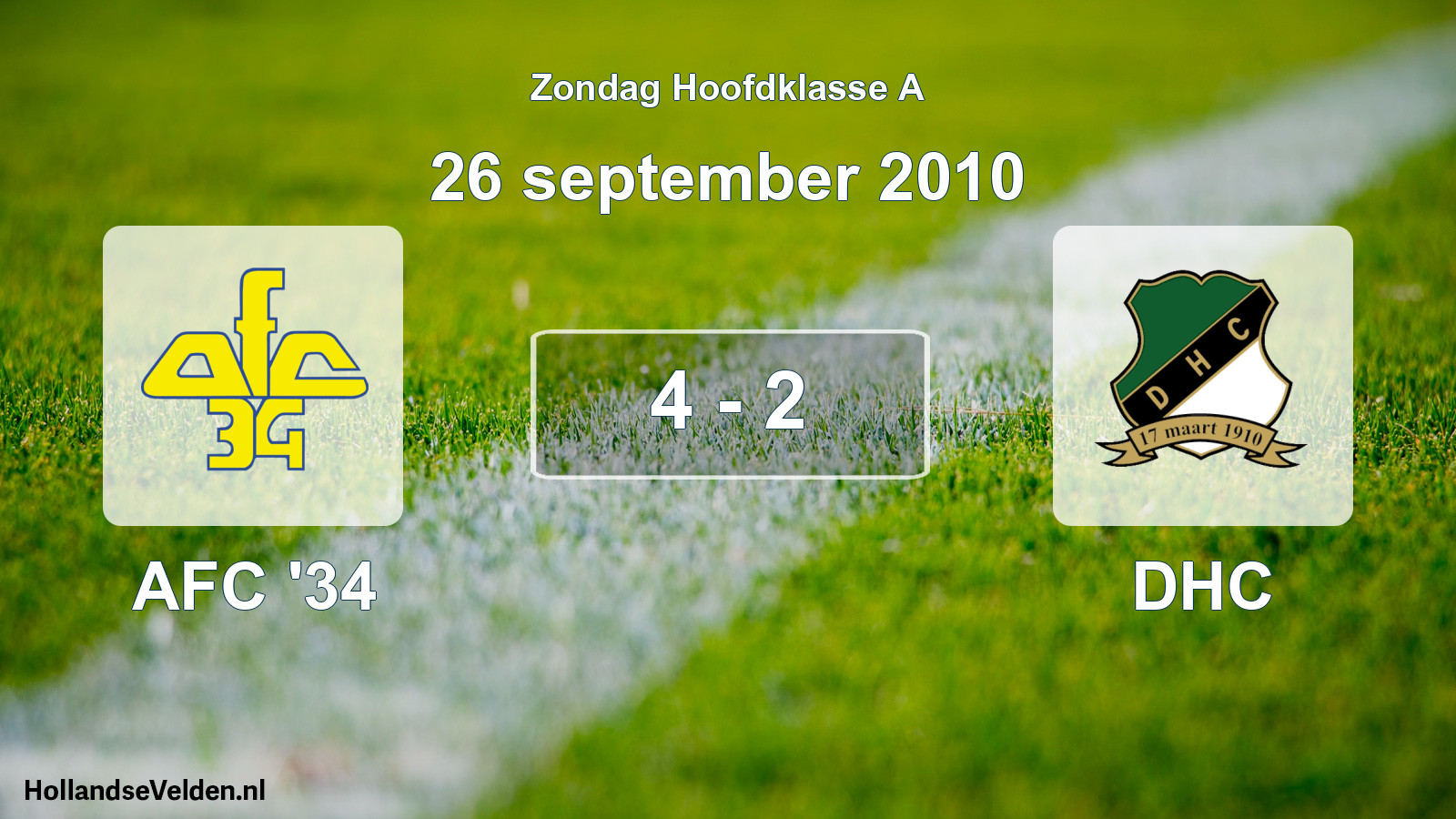 Total number of matches played: AFC '34 - DHC 4 - 2 (26 September 2010)