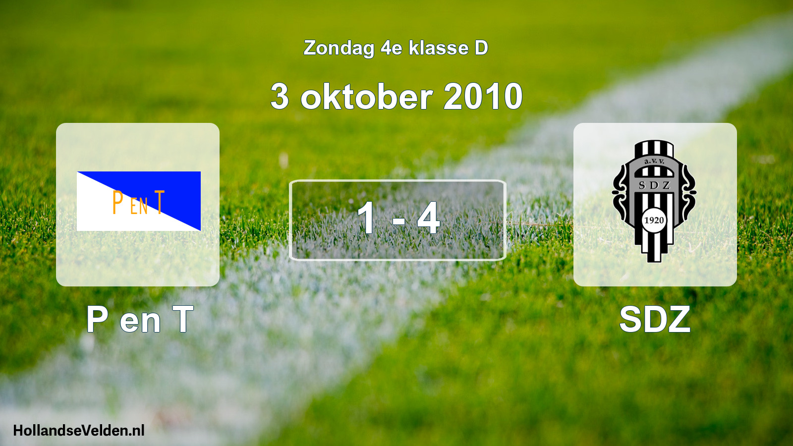 Total number of matches played: P en T - SDZ 1 - 4 (3 October 2010)