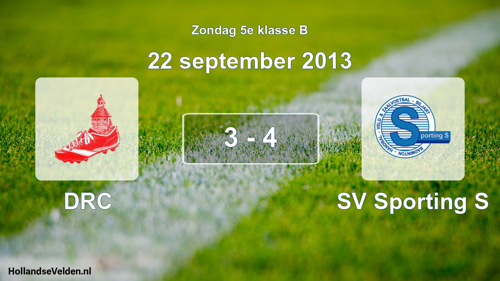Total number of matches played: DRC - SV Sporting S 3 - 4 (22 September 2013)