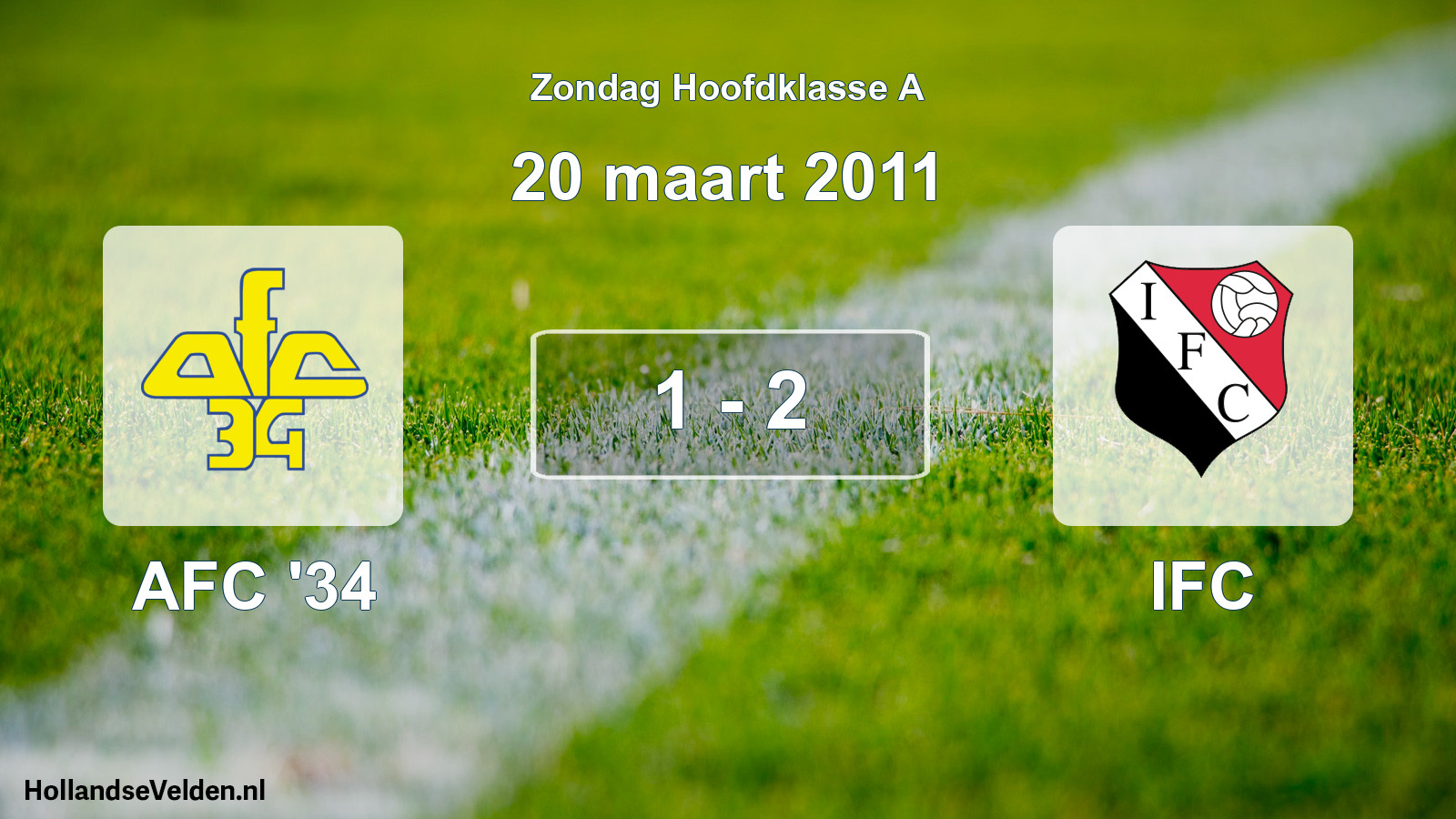 Total number of matches played: AFC '34 - IFC 1 - 2 (20 March 2011)
