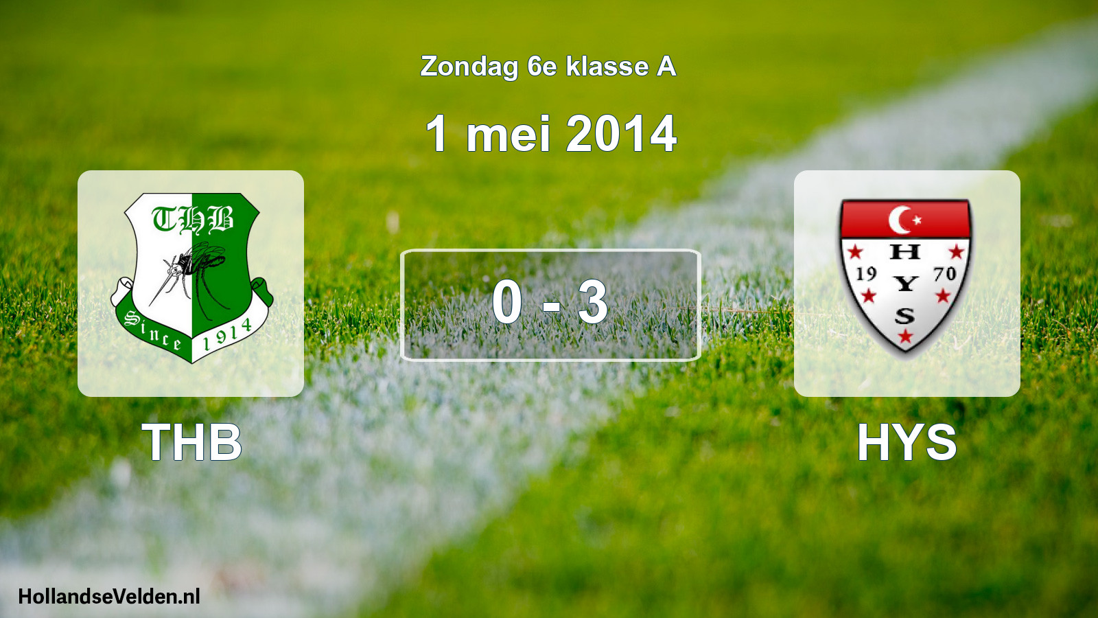 Total number of matches played: THB - HYS 0 - 3 (1 May 2014)