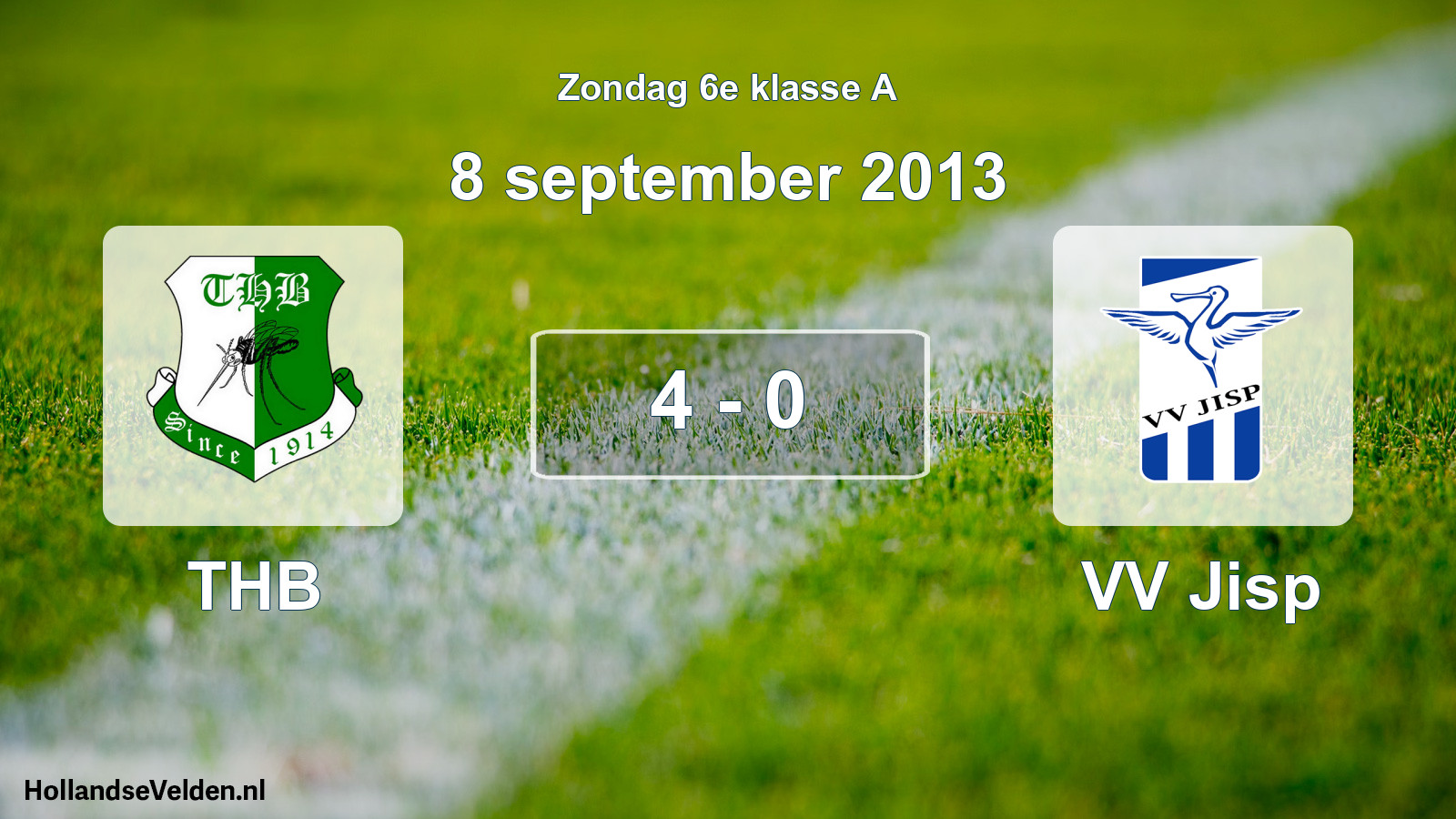 Total number of matches played: THB - VV Jisp 4 - 0 (8 September 2013)