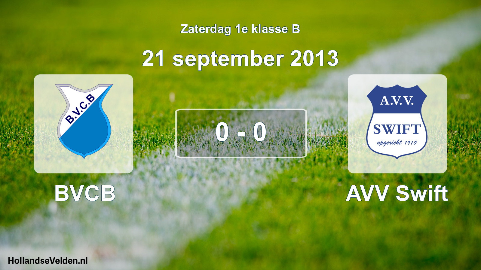 Total number of matches played: BVCB - AVV Swift 0 - 0 (21 September 2013)