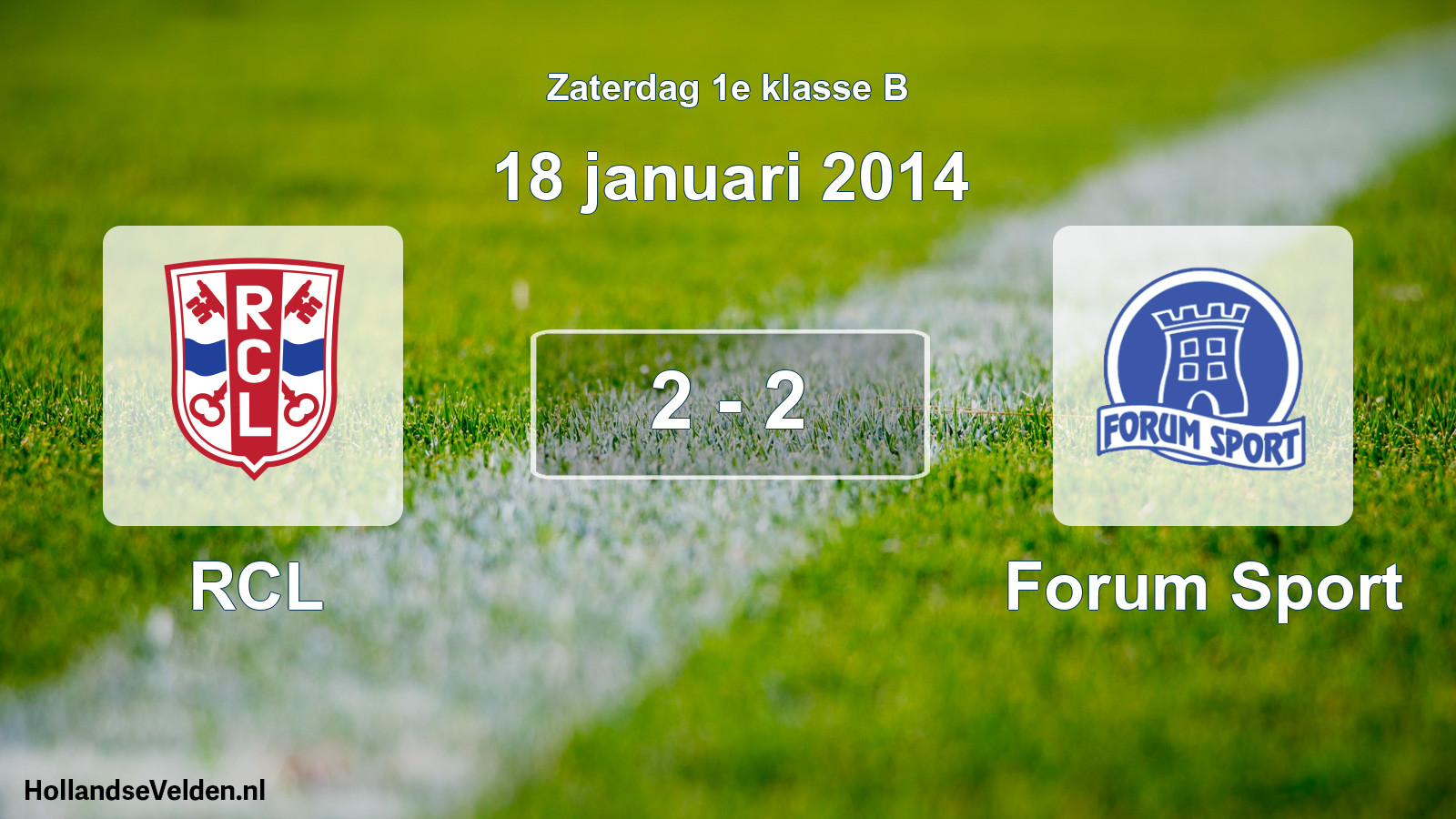 Total number of matches played: RCL - Forum Sport 2 - 2 (18 January 2014)