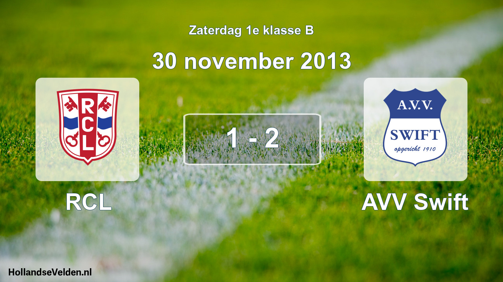 Total number of matches played: RCL - AVV Swift 1 - 2 (30 November 2013)