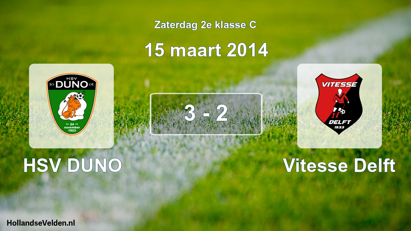 Total number of matches played: HSV DUNO - Vitesse Delft 3 - 2 (15 March 2014)