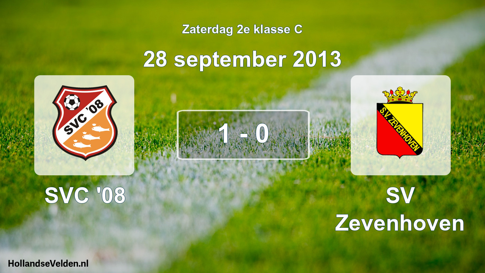 Total number of matches played: SVC '08 - SV Zevenhoven 1 - 0 (28 September 2013)