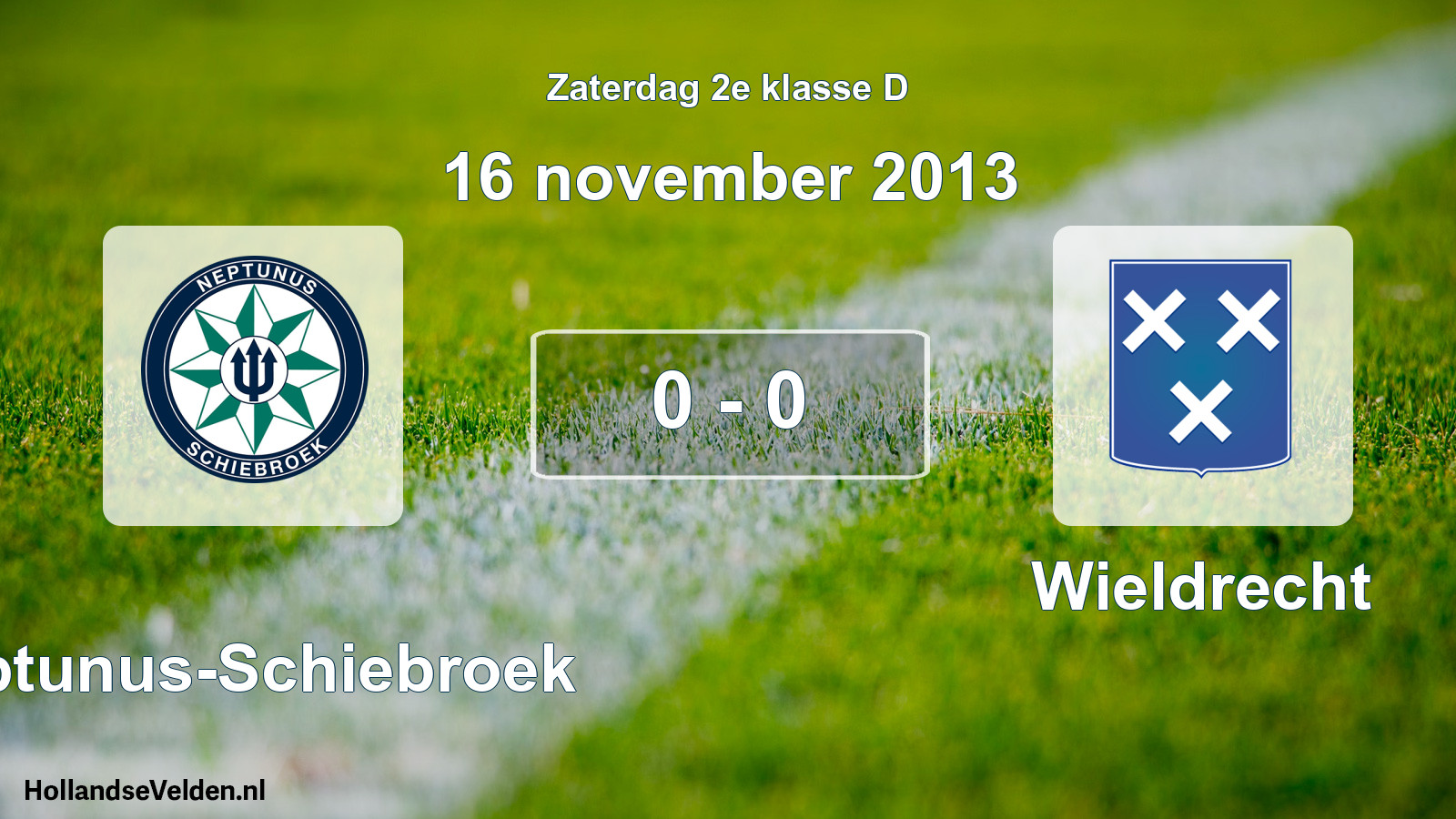 Total number of matches played: Neptunus-Schiebroek - Wieldrecht 0 - 0 (16 November 2013)