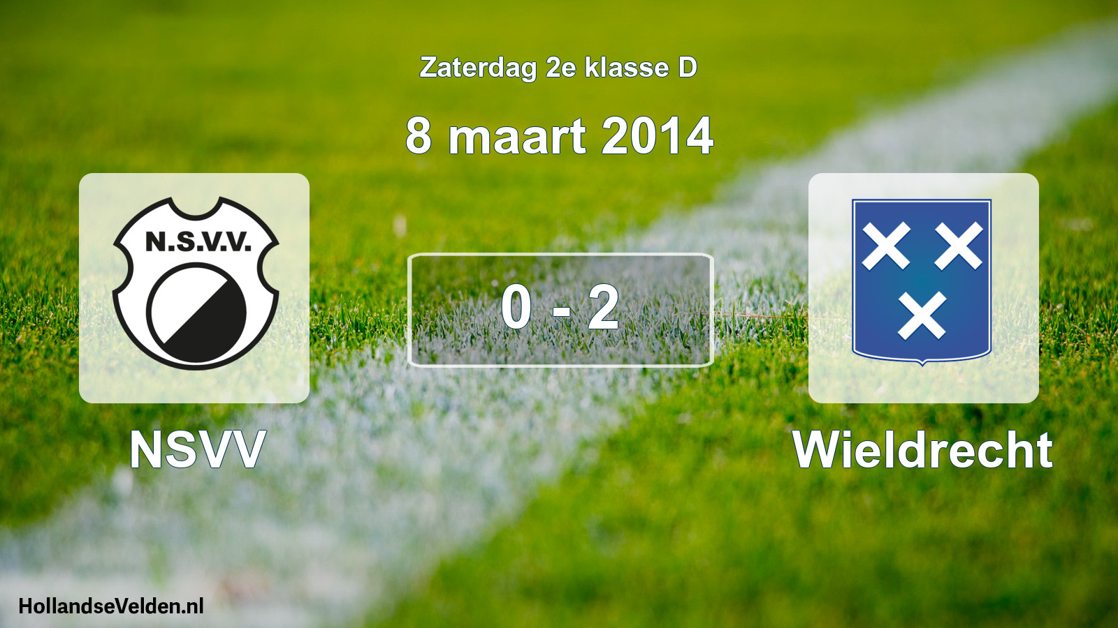 Total number of matches played: NSVV - Wieldrecht 0 - 2 (8 March 2014)