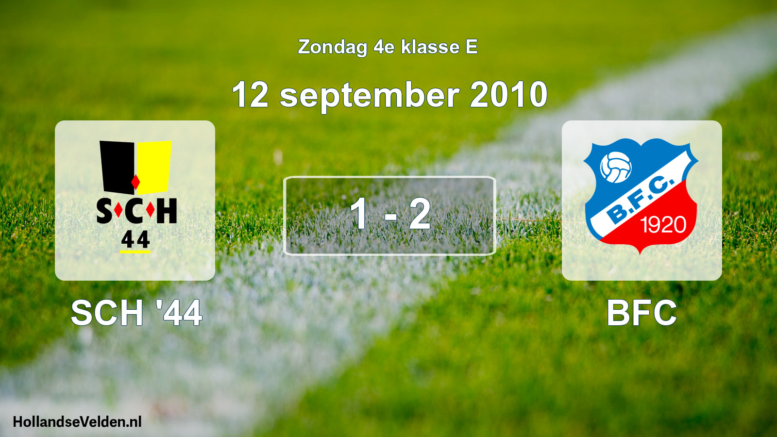 Total number of matches played: SCH '44 - BFC 1 - 2 (12 September 2010)