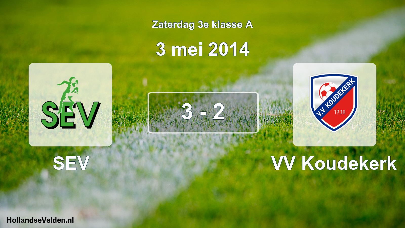 Total number of matches played: SEV - VV Koudekerk 3 - 2 (3 May 2014)