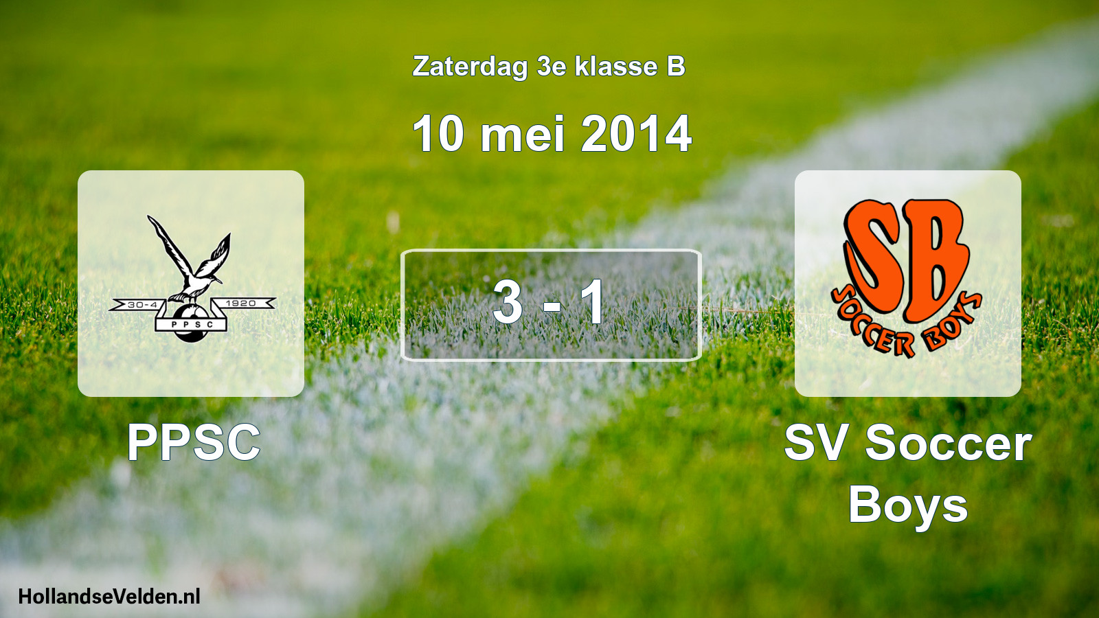Total number of matches played: PPSC - SV Soccer Boys 3 - 1 (10 May 2014)