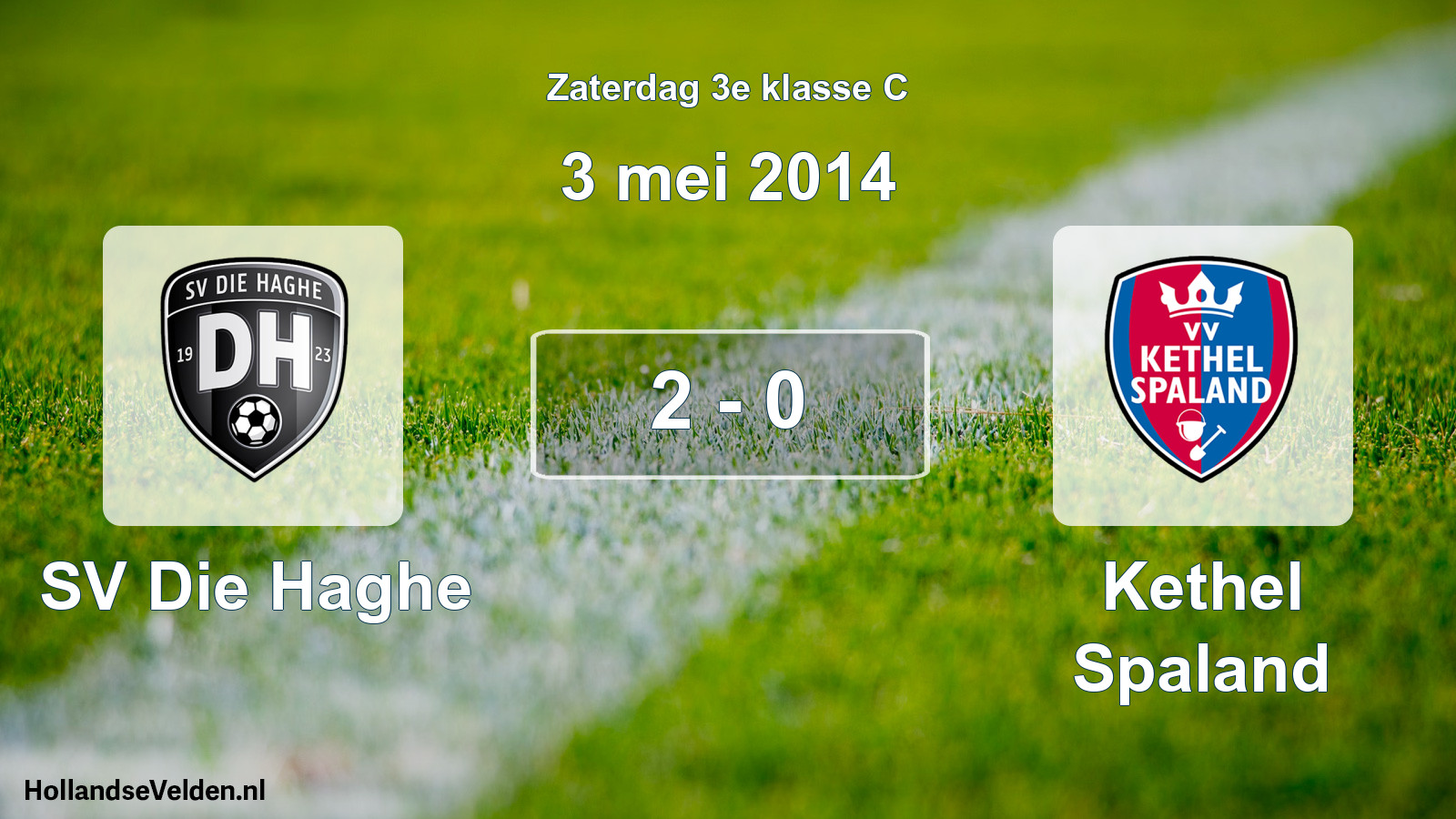 Total number of matches played: SV Die Haghe - Kethel Spaland 2 - 0 (3 May 2014)