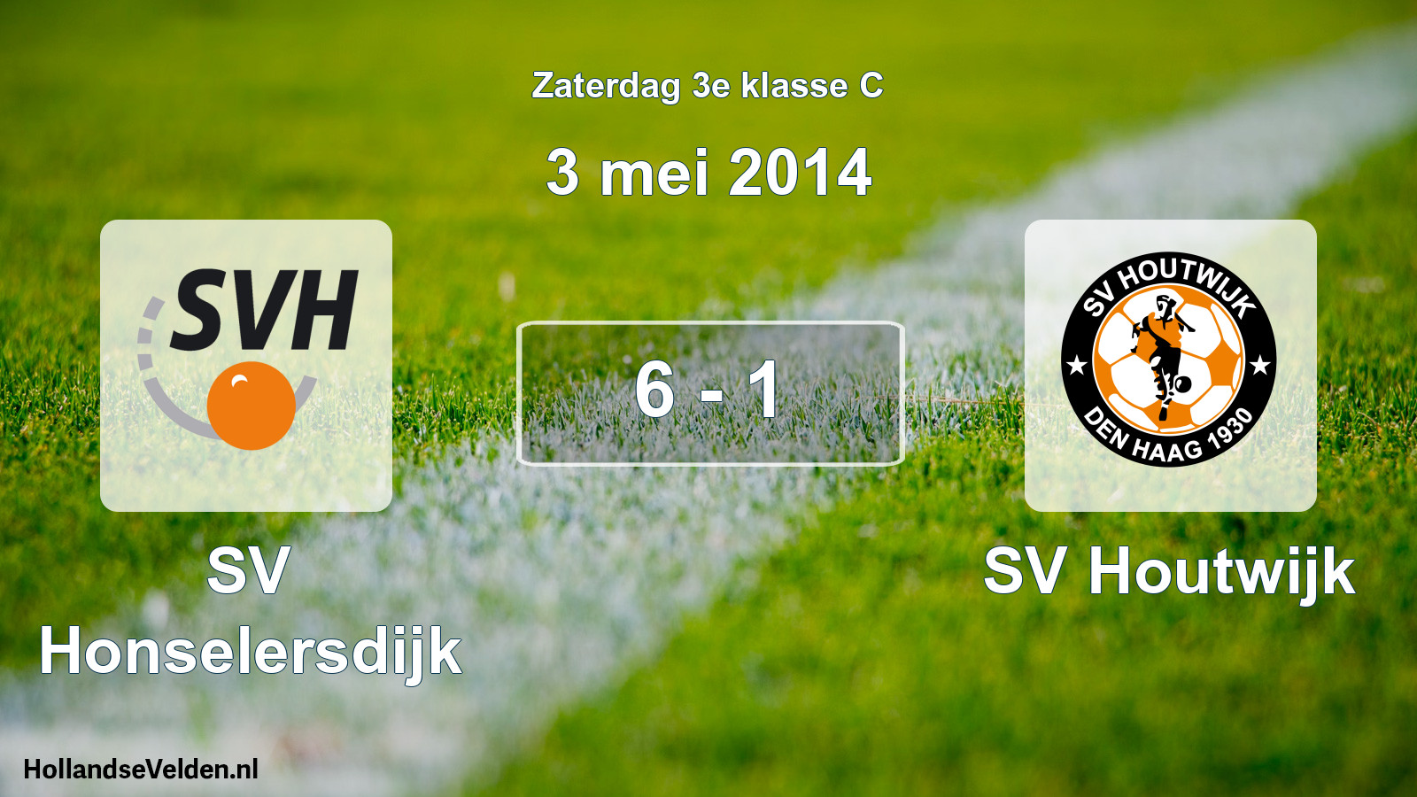 Total number of matches played: SV Honselersdijk - SV Houtwijk 6 - 1 (3 May 2014)