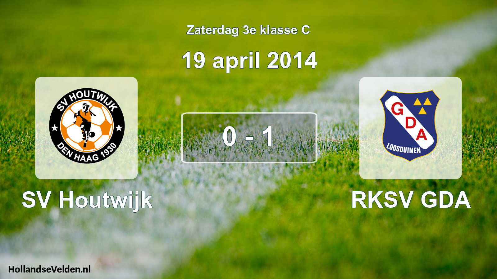 Total number of matches played: SV Houtwijk - RKSV GDA 0 - 1 (19 April 2014)