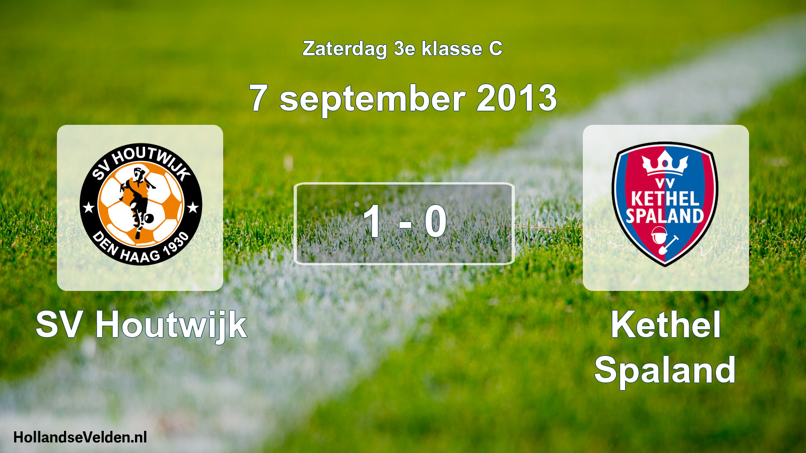 Total number of matches played: SV Houtwijk - Kethel Spaland 1 - 0 (7 September 2013)