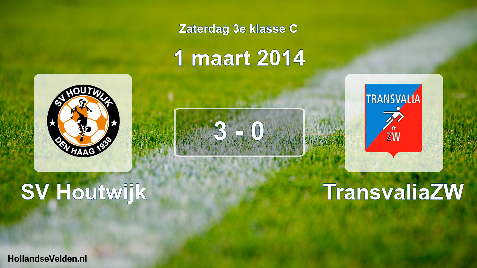 Total number of matches played: SV Houtwijk - TransvaliaZW 3 - 0 (1 March 2014)