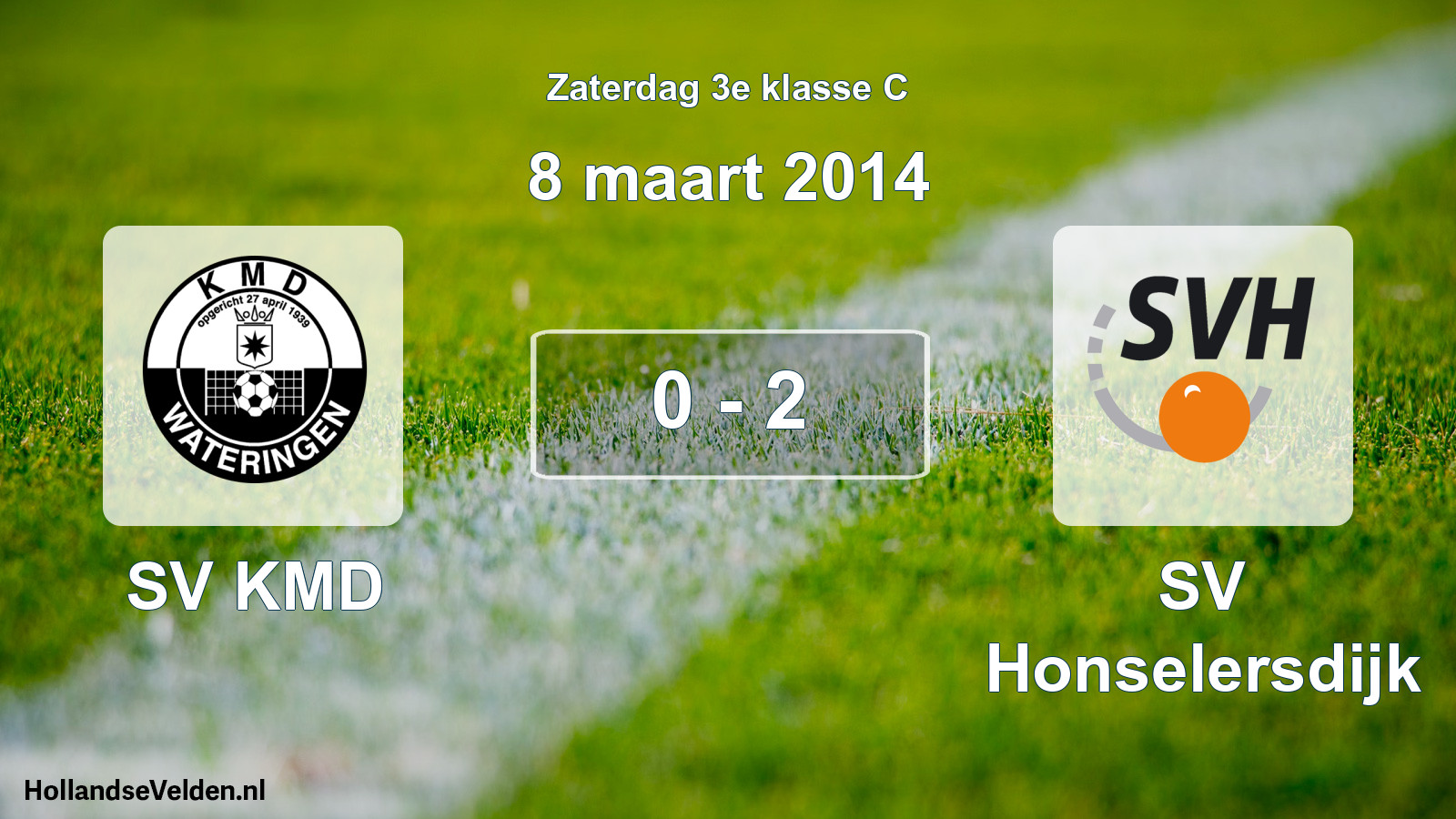 Total number of matches played: SV KMD - SV Honselersdijk 0 - 2 (8 March 2014)