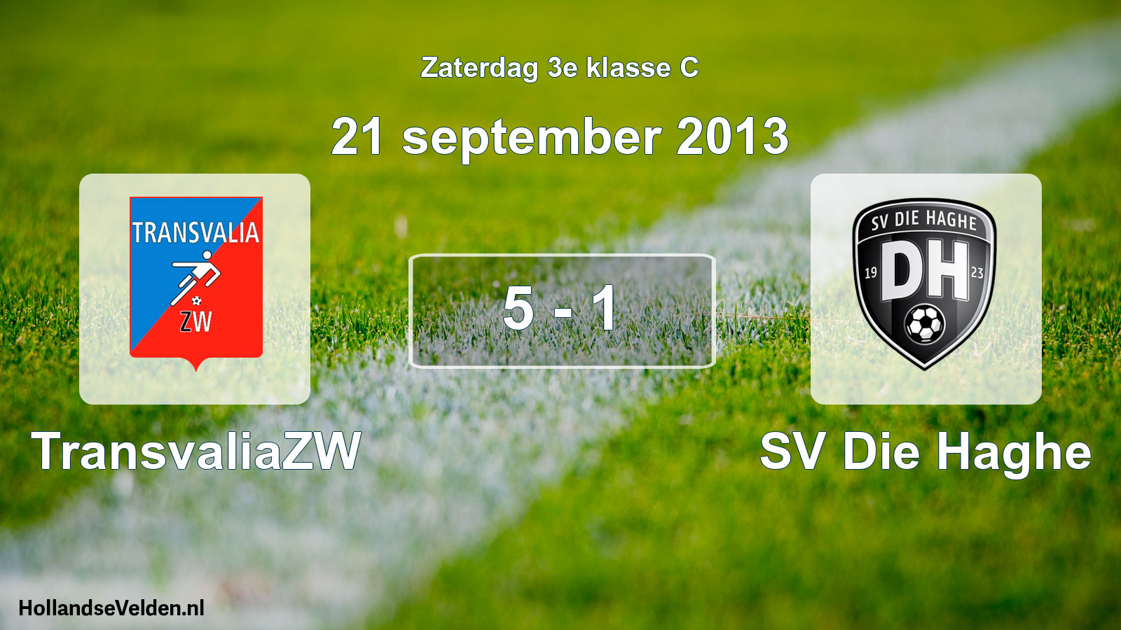 Total number of matches played: TransvaliaZW - SV Die Haghe 5 - 1 (21 September 2013)
