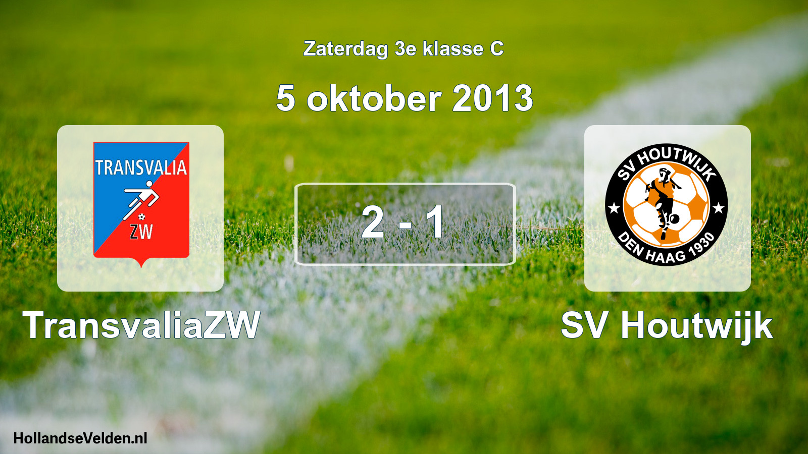 Total number of matches played: TransvaliaZW - SV Houtwijk 2 - 1 (5 October 2013)