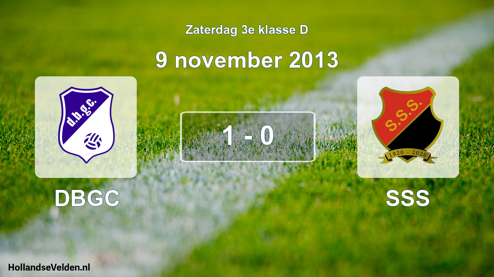Total number of matches played: DBGC - SSS 1 - 0 (9 November 2013)